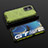 Silicone Transparent Frame Case Cover 360 Degrees AM2 for Realme GT Neo2 5G Green