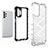 Silicone Transparent Frame Case Cover 360 Degrees AM2 for Samsung Galaxy A13 4G