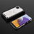 Silicone Transparent Frame Case Cover 360 Degrees AM2 for Samsung Galaxy A22 5G