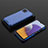 Silicone Transparent Frame Case Cover 360 Degrees AM2 for Samsung Galaxy A22 5G Blue