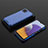 Silicone Transparent Frame Case Cover 360 Degrees AM2 for Samsung Galaxy A22s 5G Blue