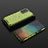 Silicone Transparent Frame Case Cover 360 Degrees AM2 for Samsung Galaxy A34 5G Green