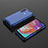 Silicone Transparent Frame Case Cover 360 Degrees AM2 for Samsung Galaxy A70E Blue