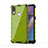 Silicone Transparent Frame Case Cover 360 Degrees AM2 for Samsung Galaxy M01s Green