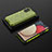Silicone Transparent Frame Case Cover 360 Degrees AM2 for Samsung Galaxy M02s Green