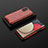 Silicone Transparent Frame Case Cover 360 Degrees AM2 for Samsung Galaxy M02s Red