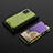 Silicone Transparent Frame Case Cover 360 Degrees AM2 for Samsung Galaxy M32 5G Green