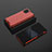 Silicone Transparent Frame Case Cover 360 Degrees AM2 for Samsung Galaxy Note 10 Lite Red