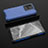 Silicone Transparent Frame Case Cover 360 Degrees AM2 for Vivo iQOO 10 5G Blue