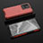 Silicone Transparent Frame Case Cover 360 Degrees AM2 for Vivo iQOO 10 5G Red