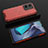 Silicone Transparent Frame Case Cover 360 Degrees AM2 for Vivo T1 4G Red