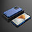 Silicone Transparent Frame Case Cover 360 Degrees AM2 for Vivo V23 5G Blue