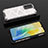 Silicone Transparent Frame Case Cover 360 Degrees AM2 for Vivo V23e 5G White