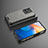 Silicone Transparent Frame Case Cover 360 Degrees AM2 for Vivo V25 5G Black