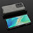 Silicone Transparent Frame Case Cover 360 Degrees AM2 for Vivo V25 Pro 5G Black