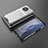 Silicone Transparent Frame Case Cover 360 Degrees AM2 for Vivo X90 5G