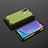 Silicone Transparent Frame Case Cover 360 Degrees AM2 for Vivo Y12 Green