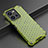 Silicone Transparent Frame Case Cover 360 Degrees AM2 for Vivo Y35 4G Green