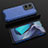 Silicone Transparent Frame Case Cover 360 Degrees AM2 for Vivo Y55 4G Blue