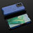 Silicone Transparent Frame Case Cover 360 Degrees AM2 for Vivo Y73t Blue