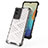 Silicone Transparent Frame Case Cover 360 Degrees AM2 for Vivo Y76s 5G