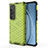 Silicone Transparent Frame Case Cover 360 Degrees AM2 for Xiaomi Mi 10S 5G Green