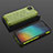 Silicone Transparent Frame Case Cover 360 Degrees AM2 for Xiaomi POCO C3 Green