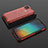 Silicone Transparent Frame Case Cover 360 Degrees AM2 for Xiaomi POCO C3 Red