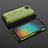 Silicone Transparent Frame Case Cover 360 Degrees AM2 for Xiaomi POCO C31 Green