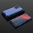 Silicone Transparent Frame Case Cover 360 Degrees AM2 for Xiaomi Poco X3 GT 5G Blue