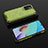 Silicone Transparent Frame Case Cover 360 Degrees AM2 for Xiaomi Redmi 10 4G Green