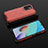 Silicone Transparent Frame Case Cover 360 Degrees AM2 for Xiaomi Redmi 10 4G Red