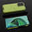 Silicone Transparent Frame Case Cover 360 Degrees AM2 for Xiaomi Redmi 10 5G Green