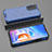 Silicone Transparent Frame Case Cover 360 Degrees AM2 for Xiaomi Redmi 11 Prime 4G Blue