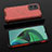 Silicone Transparent Frame Case Cover 360 Degrees AM2 for Xiaomi Redmi 11 Prime 5G Red