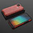 Silicone Transparent Frame Case Cover 360 Degrees AM2 for Xiaomi Redmi 9 India Red