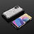 Silicone Transparent Frame Case Cover 360 Degrees AM2 for Xiaomi Redmi Note 10 5G
