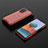 Silicone Transparent Frame Case Cover 360 Degrees AM2 for Xiaomi Redmi Note 10 Pro 4G Red