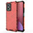 Silicone Transparent Frame Case Cover 360 Degrees AM2 for Xiaomi Redmi Note 11T Pro 5G Red