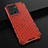 Silicone Transparent Frame Case Cover 360 Degrees AM3 for OnePlus 10R 5G Red