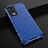 Silicone Transparent Frame Case Cover 360 Degrees AM3 for OnePlus Nord 2 5G Blue