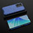 Silicone Transparent Frame Case Cover 360 Degrees AM3 for Oppo A57s Blue