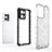 Silicone Transparent Frame Case Cover 360 Degrees AM3 for Oppo F21 Pro 4G