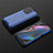 Silicone Transparent Frame Case Cover 360 Degrees AM3 for Oppo Find X3 5G Blue