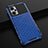 Silicone Transparent Frame Case Cover 360 Degrees AM3 for Oppo K10 Pro 5G Blue