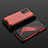 Silicone Transparent Frame Case Cover 360 Degrees AM3 for Oppo K9 5G Red