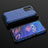 Silicone Transparent Frame Case Cover 360 Degrees AM3 for Oppo K9S 5G Blue