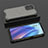 Silicone Transparent Frame Case Cover 360 Degrees AM3 for Oppo Reno7 SE 5G Black