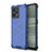 Silicone Transparent Frame Case Cover 360 Degrees AM3 for Realme 9 4G Blue