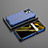 Silicone Transparent Frame Case Cover 360 Degrees AM3 for Realme 9i 5G Blue